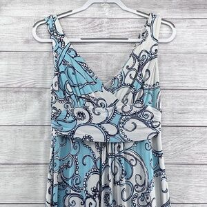 LILLY PULITZER Sloane Maxi Dress Size M Shape Up or Ship Out Sleeveless Stretch